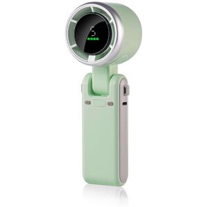 Tlily - Portable Handheld Mini Fan, Foldable Powerful Winds Turbo usb Rechargeable Personal Fan with Speed, Digital Display
