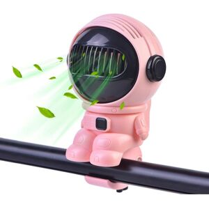 SJQKA Stroller Fan with Clip, Mini Portable Fan USB Rechargeable, 5000mAh Battery, Detachable, Essential for Baby Vacation, Bed Fan