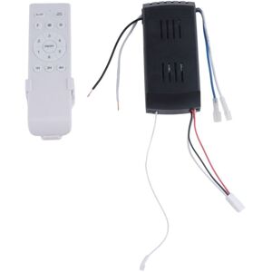 Tlily - Universal Ceiling Fan Remote Control Kit Replacement, 6-Speed & Timing, Replacement for dc Light