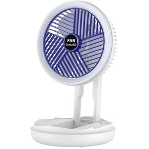 Tlily - usb Charging Foldable Table Fan Wall Mounted Hanging Ceiling with led Light Adjustable for Home Room Cooler