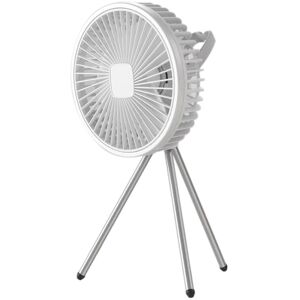 Tlily - 10000mAh Camping Fan Rechargeable Desktop Portable Air Circulator Wireless Ceiling Electric with Power Tripod White Tlily - 10000mAh Camping Fan Rechargeable Desktop Portable Air Circulator Wireless Ceiling Electric with Power Tripod White