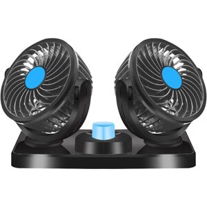 LINGHHANG 12v Dual Head Fan, Dual Head Electric Cooling Fan, 360° Rotation 2 Speeds Fits All Family Cars Or With 12VDC Cigarette Lighter Socket LINGHHANG 12v Dual Head Fan, Dual Head Electric Cooling Fan, 360° Rotation 2 Speeds Fits All Family Cars Or With 12VDC Cigarette Lighter Socket