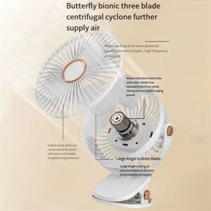 Tlily - 6 Inches Clip Fan 1200mAh usb Rechargeable Strong Wind Power Mini Silent Convenient Desktop Office Fan,Blue Tlily - 6 Inches Clip Fan 1200mAh usb Rechargeable Strong Wind Power Mini Silent Convenient Desktop Office Fan,Blue