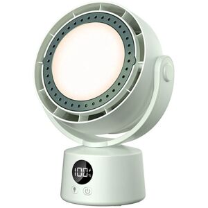 Tlily - Bladeless Electric Fan Multifunctional Wireless Air Circulator Home Quiet Ventilator Desktop Cooler with led Light a Tlily - Bladeless Electric Fan Multifunctional Wireless Air Circulator Home Quiet Ventilator Desktop Cooler with led Light a