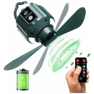Mumu - Camping Ceiling Fan, 5200mAh usb Rechargeable Portable Ceiling Fan with Remote Control, Camping Fan, Travel, Fishing, Hiking, bbq Mumu - Camping Ceiling Fan, 5200mAh usb Rechargeable Portable Ceiling Fan with Remote Control, Camping Fan, Travel, Fishing, Hiking, bbq