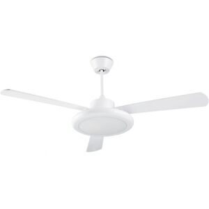 Leds-C4 White Bahia Ceiling Fan - Reversible Blades, Remote, 3 Speeds Leds-C4 White Bahia Ceiling Fan - Reversible Blades, Remote, 3 Speeds