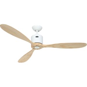 CasaFan Aeroplan Eco White/Wood DC Ceiling Fan - 132cm CasaFan Aeroplan Eco White/Wood DC Ceiling Fan - 132cm