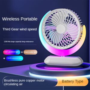 Tlily - Desktop Rotatable usb Fan 3 Speeds Fan Night Light Mini Fan Personal Fan for Bedroom Home Office Desktop Travel Tlily - Desktop Rotatable usb Fan 3 Speeds Fan Night Light Mini Fan Personal Fan for Bedroom Home Office Desktop Travel