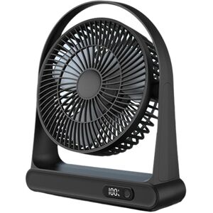 Tlily - Desktop usb Small Fan, Office Mini Portable Rechargeable Digital Display Fan,Black Tlily - Desktop usb Small Fan, Office Mini Portable Rechargeable Digital Display Fan,Black