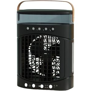 Sjqka - Energy Saving Desk Fan with Night Light, Portable Oscillating Desk Fan Sjqka - Energy Saving Desk Fan with Night Light, Portable Oscillating Desk Fan