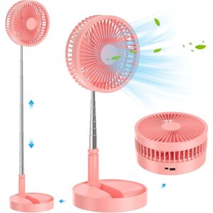 COOCHEER Ventilateur vertical de bureau pliable, ventilateur rétractable portable rechargeable par USB, 4 réglages de vitesse, ventilateur de table silencieux COOCHEER Ventilateur vertical de bureau pliable, ventilateur rétractable portable rechargeable par USB, 4 réglages de vitesse, ventilateur de table silencieux