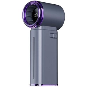 Tlily - Handheld Digital Mini Fan with 199 Speed Levels Ice Mist Cooling usb Rechargeable Smart Display for Outdoor b Tlily - Handheld Digital Mini Fan with 199 Speed Levels Ice Mist Cooling usb Rechargeable Smart Display for Outdoor b