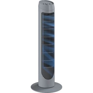 HOMCOM 75cm Tower Fan Noise Reduction Wind 3-Level Cool ABS Indoor Grey HOMCOM 75cm Tower Fan Noise Reduction Wind 3-Level Cool ABS Indoor Grey