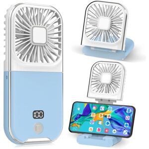 SJQKA Mini Portable Fan usb Rechargeable Hand Fan Small Portable Handheld Fan Quiet Pocket Fan for Office, Home, Outdoor, Sleeping (Blue) SJQKA Mini Portable Fan usb Rechargeable Hand Fan Small Portable Handheld Fan Quiet Pocket Fan for Office, Home, Outdoor, Sleeping (Blue)