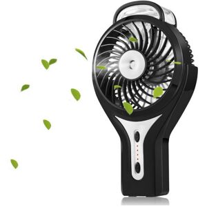 Tinor - Mini Portable usb Fan with Personal Cooling Mist Sprayer with Rechargeable Battery for Home, Office and Travel, Black Tinor - Mini Portable usb Fan with Personal Cooling Mist Sprayer with Rechargeable Battery for Home, Office and Travel, Black