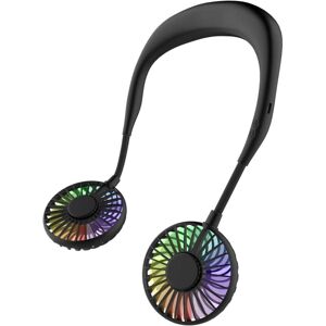 WOIYIC Neck Fan, Portable Fan, Mini USB Fan, Rechargeable Portable Neck Fan, Dual Head Air Cooler with 3 Wind Speeds for Outdoor Camping Office Room WOIYIC Neck Fan, Portable Fan, Mini USB Fan, Rechargeable Portable Neck Fan, Dual Head Air Cooler with 3 Wind Speeds for Outdoor Camping Office Room