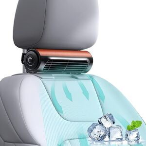 SJQKA New 12V Car Fan, Portable Car Seat Fan USB Cooling Fan for Truck Camping Boat and Caravan (Brown) SJQKA New 12V Car Fan, Portable Car Seat Fan USB Cooling Fan for Truck Camping Boat and Caravan (Brown)