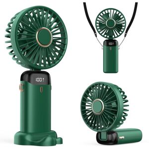 BEIJIYI Portable 4200mAh USB Fan with LED Display 3 in 1 Hand/Neck/Desk Foldable and 90° Tiltable Ideal for Summer Office Bedroom Travel Gift for Adults Kids BEIJIYI Portable 4200mAh USB Fan with LED Display 3 in 1 Hand/Neck/Desk Foldable and 90° Tiltable Ideal for Summer Office Bedroom Travel Gift for Adults Kids
