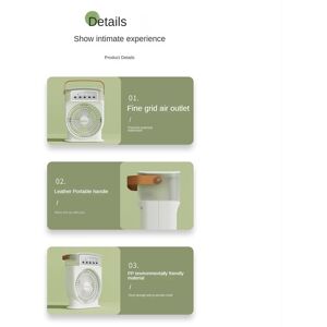 TLILY Portable Air Conditioner Fan 5-Hole Cooing Mini Personal Electric Humidifier Table for Home-C TLILY Portable Air Conditioner Fan 5-Hole Cooing Mini Personal Electric Humidifier Table for Home-C