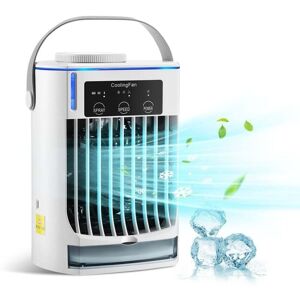 COOCHEER Portable Air Conditioner - Mini Air Cooler, Blue Ambient Light with Three Speeds, Fan with Humidifier for Home, Suitable for Rooms, Bedrooms, COOCHEER Portable Air Conditioner - Mini Air Cooler, Blue Ambient Light with Three Speeds, Fan with Humidifier for Home, Suitable for Rooms, Bedrooms,