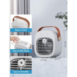 SJQKA Portable Air Conditioner - Rechargeable Mini Air Conditioner 4000mAh with 3 Speeds, 5-10 Hours Runtime, Quiet Desk Fan, Personal Air Cooler for Home, SJQKA Portable Air Conditioner - Rechargeable Mini Air Conditioner 4000mAh with 3 Speeds, 5-10 Hours Runtime, Quiet Desk Fan, Personal Air Cooler for Home,