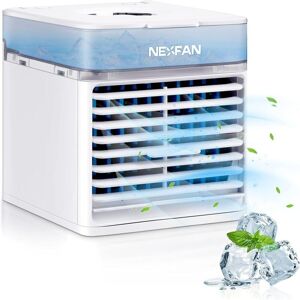 Longziming - Portable Air Conditioner with 3 Speeds 7 Colors Portable Air Cooler with 500ML Water Tank usb Charging Mini Air Conditioner for Home & Longziming - Portable Air Conditioner with 3 Speeds 7 Colors Portable Air Cooler with 500ML Water Tank usb Charging Mini Air Conditioner for Home &