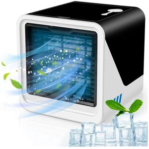 Tlily - Portable Air Conditioner with 3 Wind Speeds Personal Evaporative Mini Cooler Fan 7 Colour led Lights for Room Office Tlily - Portable Air Conditioner with 3 Wind Speeds Personal Evaporative Mini Cooler Fan 7 Colour led Lights for Room Office