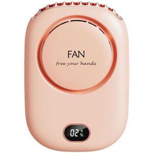 TLILY Portable Hanging Neck Fan, 2000mAh Wearable Mini Battery Operated USB Rechargeable 3 Speed Air Cooler Pink TLILY Portable Hanging Neck Fan, 2000mAh Wearable Mini Battery Operated USB Rechargeable 3 Speed Air Cooler Pink