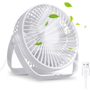 Tlily - usb Fan Small Desk Table Silent Powerful Portable Mini Cooling Rechargeable Battery 3 Speeds Adjustable 360° Tlily - usb Fan Small Desk Table Silent Powerful Portable Mini Cooling Rechargeable Battery 3 Speeds Adjustable 360°