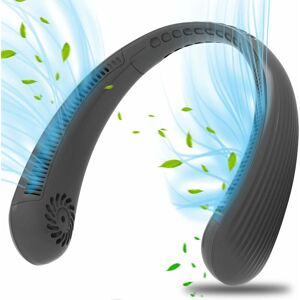 HÉLOISE Portable Neck Fan Portable, usb Fan 4000mAh Bladeless Quiet Personal Neck Fan Neck Fan Cooler Rechargeable 3 Speeds, for Office, Home, Travel (Black) HÉLOISE Portable Neck Fan Portable, usb Fan 4000mAh Bladeless Quiet Personal Neck Fan Neck Fan Cooler Rechargeable 3 Speeds, for Office, Home, Travel (Black)
