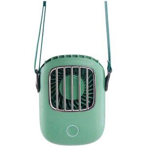 Tlily - Portable Neck Hanging Fan Mini usb Rechargeable Air Cooler Electric Pocket Fan Travel for - Green Tlily - Portable Neck Hanging Fan Mini usb Rechargeable Air Cooler Electric Pocket Fan Travel for - Green