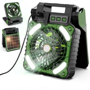 YMYNY Portable Solar Camping Fan with led Light, Timer, 4 Speeds, usb Table Fan, 10400mAh Rechargeable Battery, Cordless Quiet Fan for Office, Bedroom mumu YMYNY Portable Solar Camping Fan with led Light, Timer, 4 Speeds, usb Table Fan, 10400mAh Rechargeable Battery, Cordless Quiet Fan for Office, Bedroom mumu