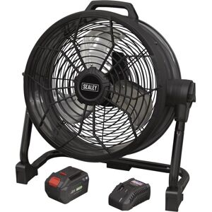 Sealey - HVD16CCOMBO SV20 Series 16' 2-in-1 Cordless/Corded High Velocity Drum Fan Kit 20V Sealey - HVD16CCOMBO SV20 Series 16' 2-in-1 Cordless/Corded High Velocity Drum Fan Kit 20V