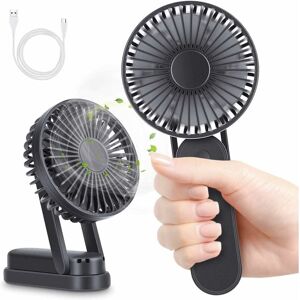 HÉLOISE Usb Fan, Mini Table Fan with Rechargeable 3000mAh Battery Quiet Portable Fan 3 Speed Adjustable usb Pocket Foldable Handle for Office Table Travel HÉLOISE Usb Fan, Mini Table Fan with Rechargeable 3000mAh Battery Quiet Portable Fan 3 Speed Adjustable usb Pocket Foldable Handle for Office Table Travel