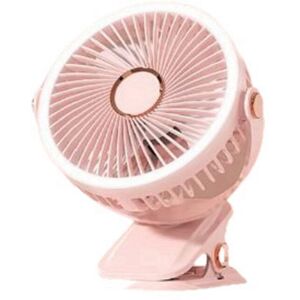 Tlily - usb Rechargeable Fan Dormitory Clip-on Type Portable Mini Desk 360 Degree Rotation Adjustable with led Light b Tlily - usb Rechargeable Fan Dormitory Clip-on Type Portable Mini Desk 360 Degree Rotation Adjustable with led Light b