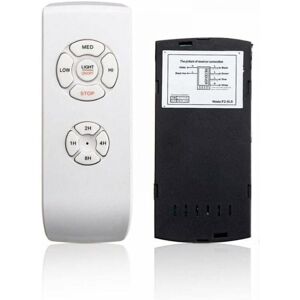 Cyslmuk - White Universal Ceiling Fan with Remote Control 110V/220V Wireless Distribution Kit for Home/Office/Hotel/Lub Cyslmuk - White Universal Ceiling Fan with Remote Control 110V/220V Wireless Distribution Kit for Home/Office/Hotel/Lub