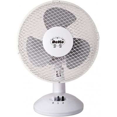 DEKO B 235 White Desk Fan - Oscillating 23cm 30W DEKO B 235 White Desk Fan - Oscillating 23cm 30W