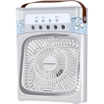 OEM Portable Air Conditioner Without Hose – Evaporative Cooler With 3 Speed Settings, Timer, 7 Leds And Spray Function – White OEM Portable Air Conditioner Without Hose – Evaporative Cooler With 3 Speed Settings, Timer, 7 Leds And Spray Function – White