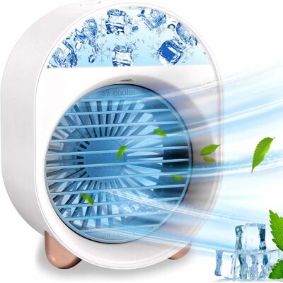 Tinor - Portable Air Conditioner, Personal Air Cooler, Portable Mini Air Cooler Portable Personal Air Conditioning Fan Mobile Cooler 3 Speeds (White) Tinor - Portable Air Conditioner, Personal Air Cooler, Portable Mini Air Cooler Portable Personal Air Conditioning Fan Mobile Cooler 3 Speeds (White)
