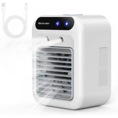 MCBOSON Portable Air Conditioner, Quiet Mobile Air Conditioner, 500ml Air Cooler, Air Freshener, 2 Speeds + 2 Misting Modes, 20° Wind Direction Adjustment, MCBOSON Portable Air Conditioner, Quiet Mobile Air Conditioner, 500ml Air Cooler, Air Freshener, 2 Speeds + 2 Misting Modes, 20° Wind Direction Adjustment,