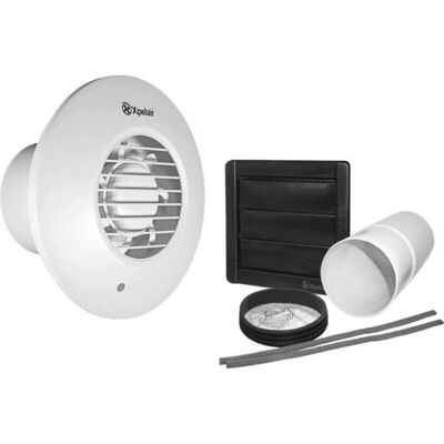 Xpelair 4" Extractor Fan - Timer, Wall Fixing Kit Xpelair 4" Extractor Fan - Timer, Wall Fixing Kit