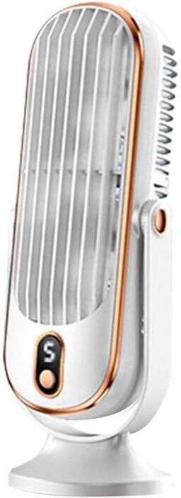 TLILY 720° Flippable Bladeless Tower Fan, Oscillating Silent Fan with 5 Modes, Energy Efficient for Bedroom Office White