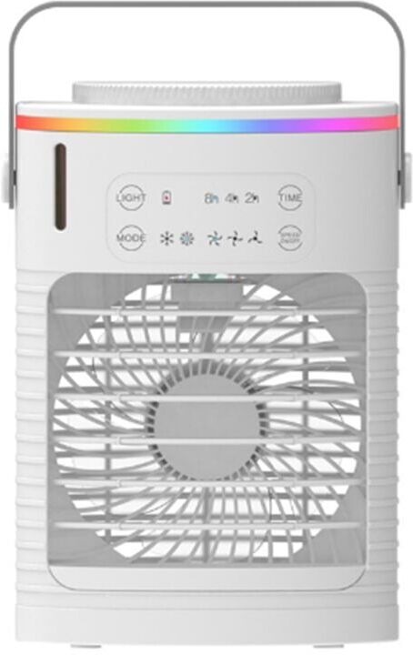 Tlily - Personal Evaporative Air Cooler with 4 Wind Speed & led Light,Small Desktop Quiet Cooling Fan