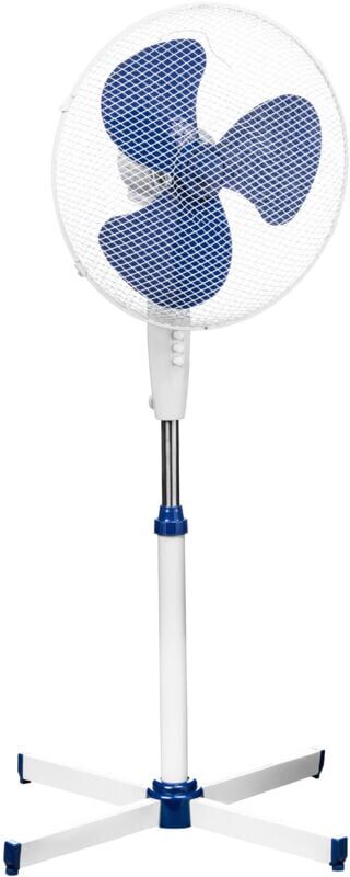 Premier Housewares - White and Blue Floor Standing Fan