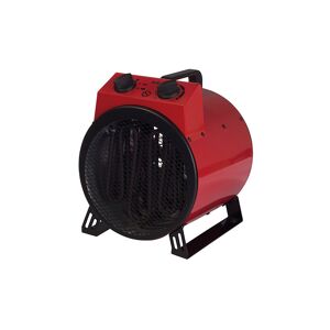Igenix Industrial/Commercial Drum Fan Heater, 2 Heat Settings, 3000W, Red - IG9301 - Igenix