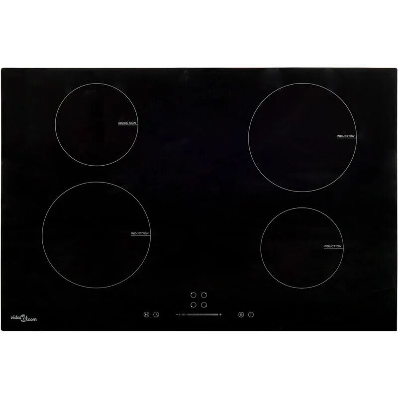 VIDAXL Induction Hob with 4 Burners Touch Control Glass 77 cm 7000 W - Vidaxl