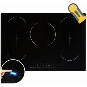 Arebos - induction hob 9800 w 5 hobs with 2 flex zones 77 cm self-sufficient with Sensor Touch, timer, childproof lock, overheating protection, auto