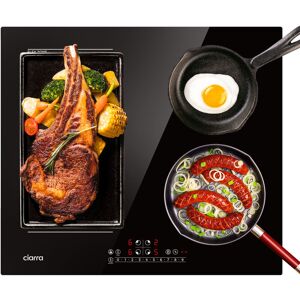 CIARRA Built-in 4 Zones induction hob, Integrated Electric Cooktop with 1 Flex Zone 7200W-CD4BFBIH