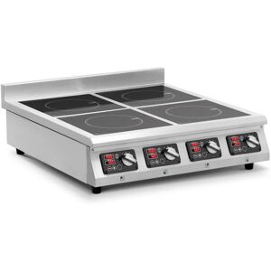 ROYAL CATERING Induction hob Induction hob 4 fields with 4 x 3500 w timer Stainless steel