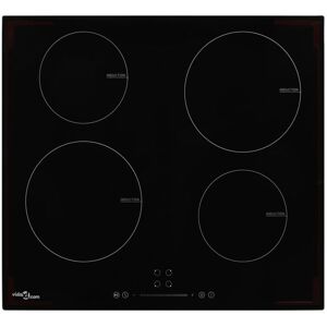 Induction Hob with 4 Burners Touch Control Glass 7000 w Vidaxl